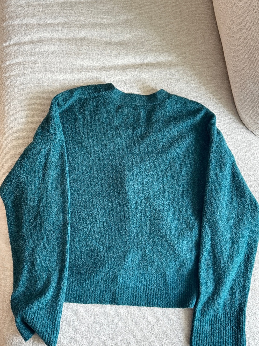 Abercrombie & Fitch Teal Button-Front Pocket Cardigan - Picture 4 of 4